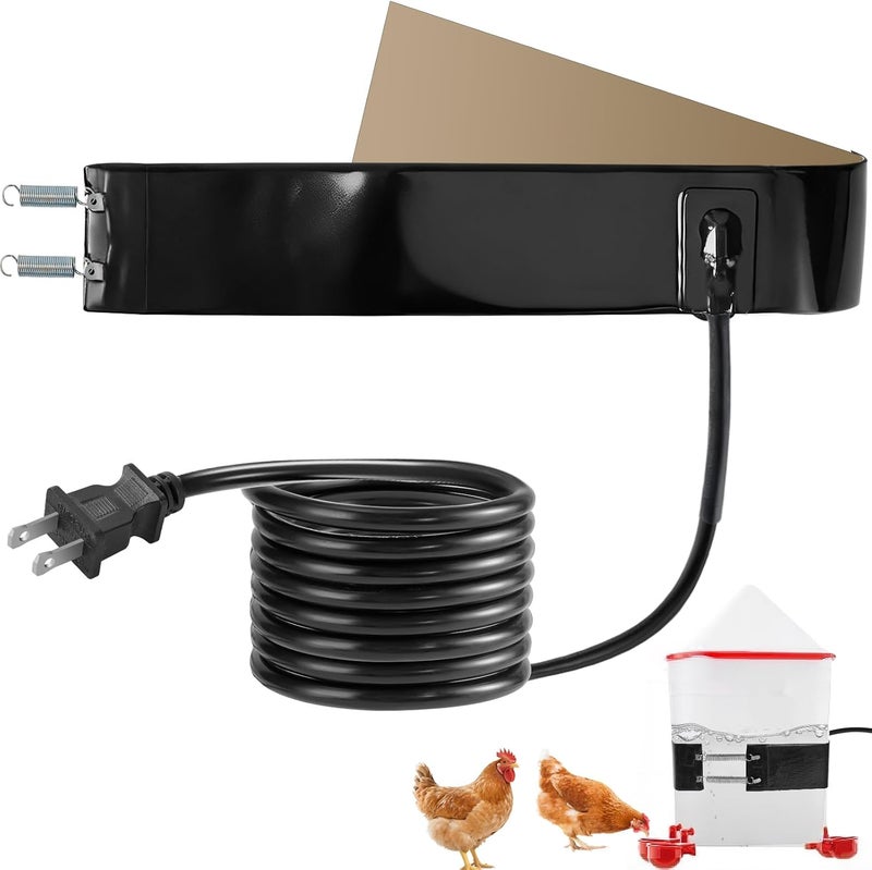 Strdfeve Thermo Bucket Belt Heated Strap Compatible with RentACoop 2-5Gallon Chicken Waterer,Auto-Thermostatic Chicken Water Heating Wrap with 6.6ft Power Cord,Keep Poultry Water from Freezing in Winter - Image 1